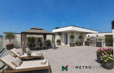 VEDANO AL LAMBRO: ATTICO CON TERRAZZI E SOLARIUM